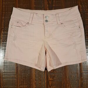 YMI Wanna Betta Butt Women's Shorts Size 11 Stretch Y2K Shaping Shorts 2 Button